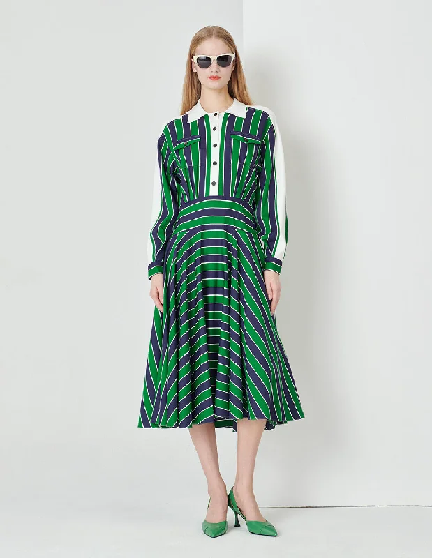 MARYLING Polo Striped Dress