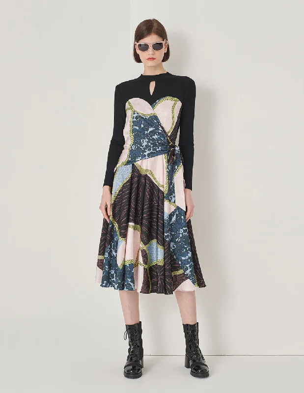MARYLING Hollow V-Neck Dress
