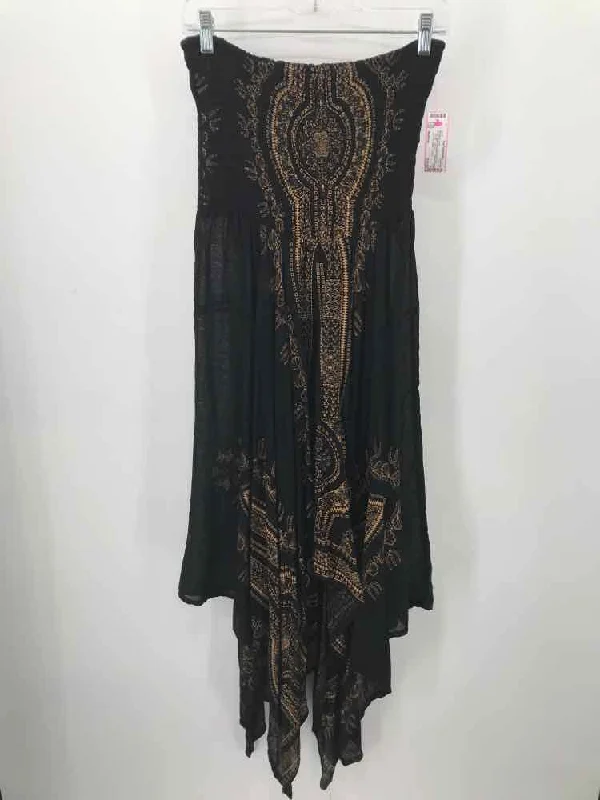 Pre-Owned Lola P. Black Size Medium Hi-Low Strapless Dress