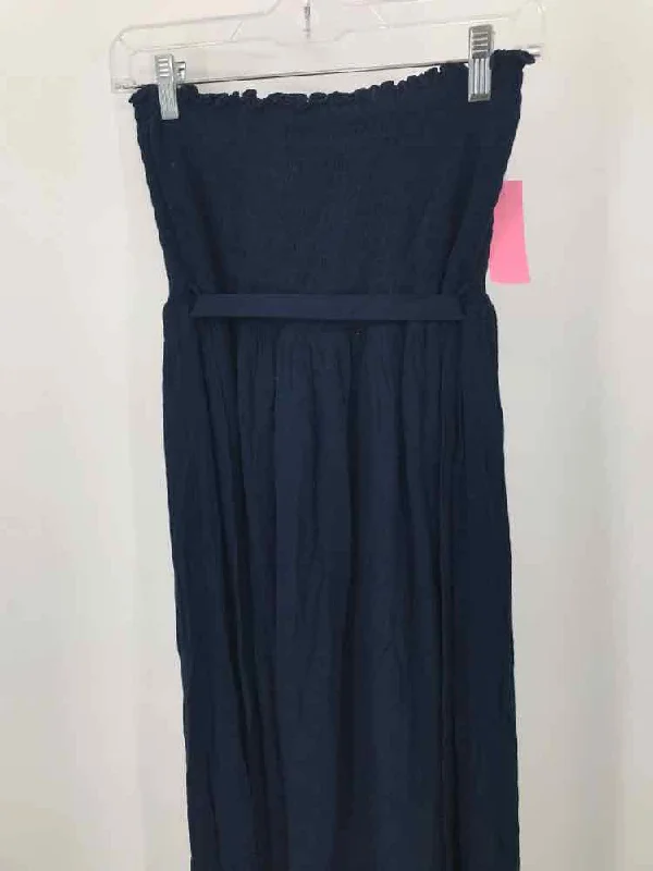 Pre-Owned Juicy Couture Navy Size Medium Maxi Strapless Dress