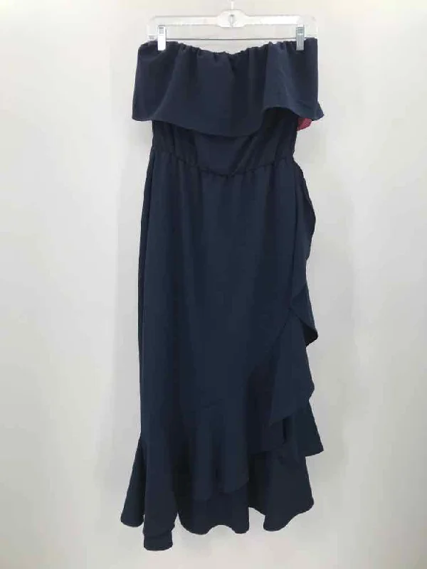 Pre-Owned Lisa & Lucy Navy Size Medium Maxi Strapless Dress
