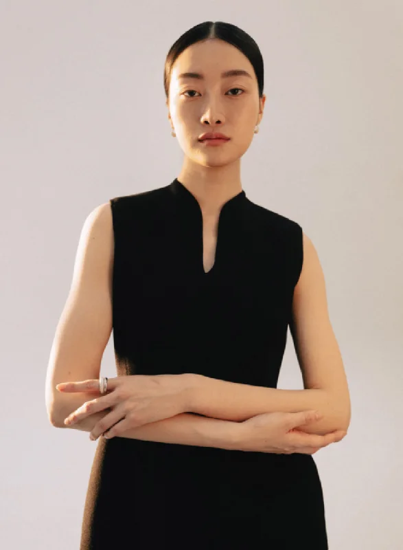 新品 WOOL COCOON DRESS