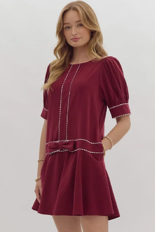 Audra dropped waist dress