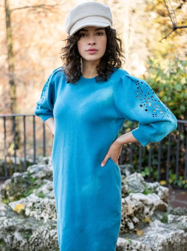 Embroidery Dress [Petrol-F2307518]
