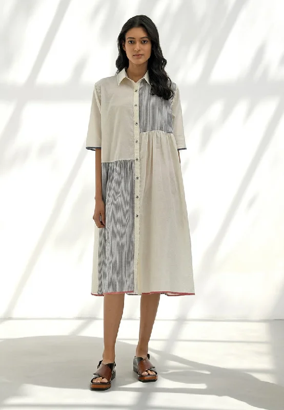 Felli ivory handloom tunic dress
