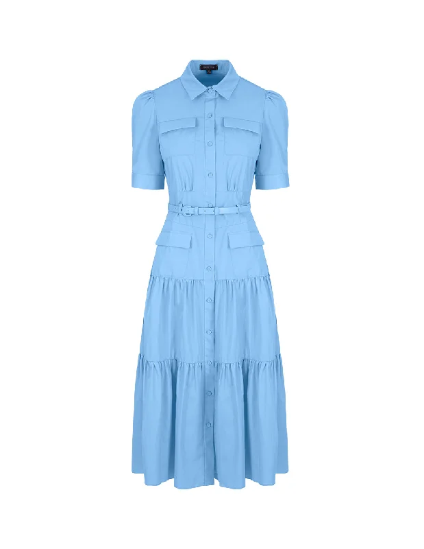 MARYLING Shirt Collar Tata Dress