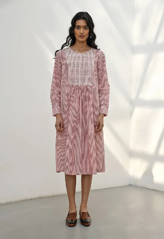 Pelion pink stripe dress