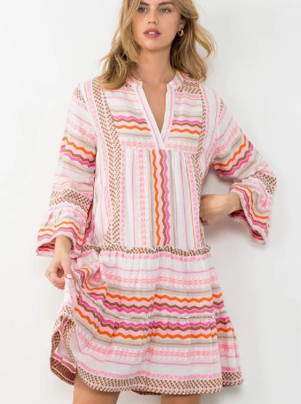 Tiered Pattern Dress [PK-SRT1578]