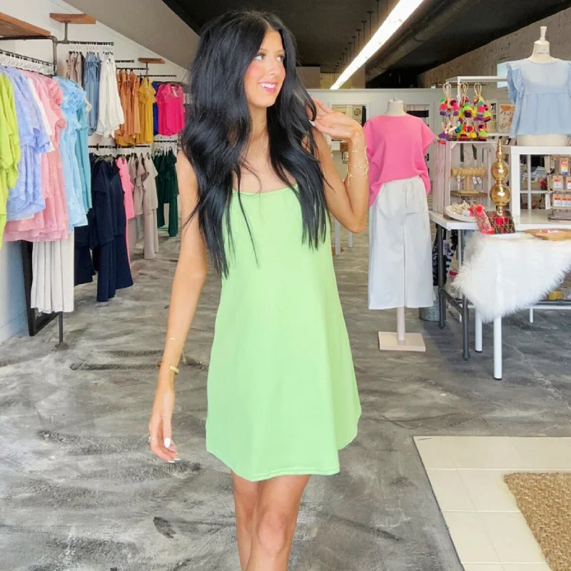 Fit Queen Active Dress - Lime
