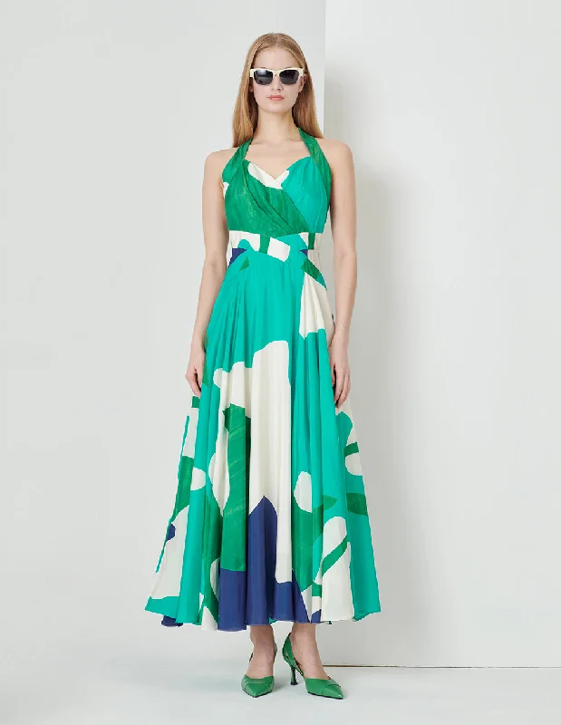 MARYLING Oasis Sleeveless V-Neck Large Swing Printed Dress