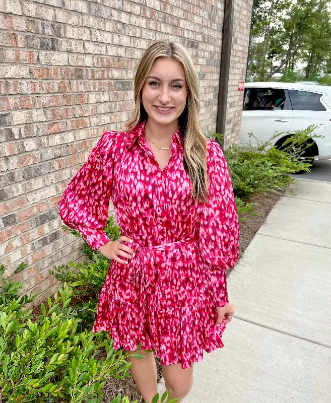 Scarlet Long Sleeve printed Dress