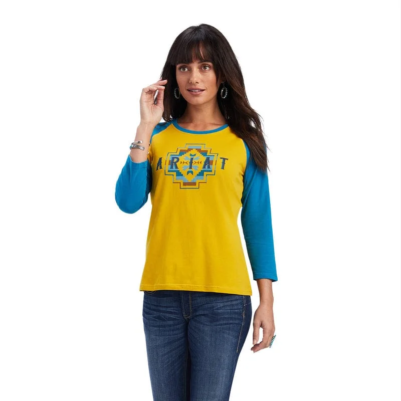 Ariat Women's REAL Rainbow Nugget Gold Classic Long Sleeve Shirt 10041295 Comfortable Short Sleeve Blouse Ariat Women's REAL Rainbow Nugget Gold Classic Long Sleeve Shirt 10041295 Comfortable Short Sleeve Blouse