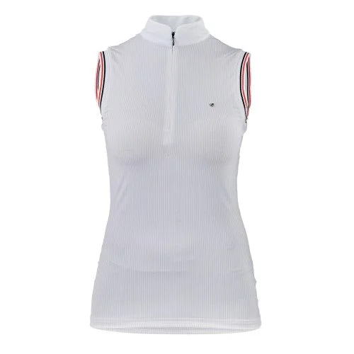 Aubrion Womens/Ladies Arcaster Pinstripe Sleeveless Show Shirt Classic V-Neck Short Shirt Aubrion Womens/Ladies Arcaster Pinstripe Sleeveless Show Shirt Classic V-Neck Short Shirt