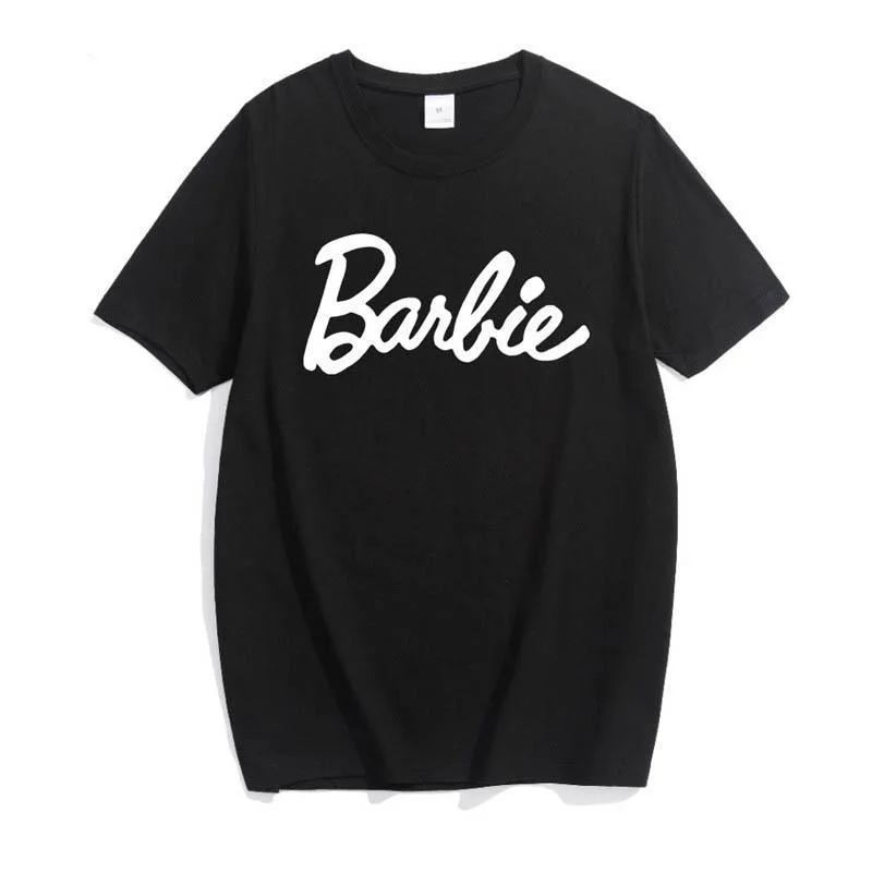 "Barbie" Graphic Tee-shirt Relaxed Fit Short Shirt