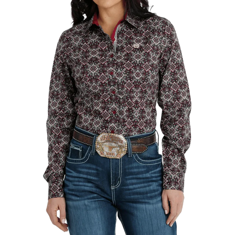 Cinch Women's Long Sleeve Button Down Western Shirt MSW9165042 Comfortable Stretch Short Shirt Cinch Women's Long Sleeve Button Down Western Shirt MSW9165042 Comfortable Stretch Short Shirt