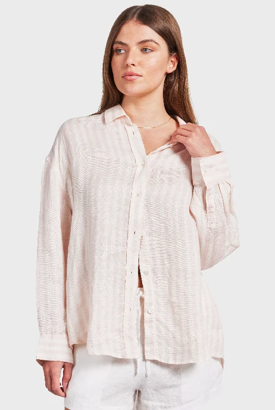 Farrelly Shirt Stylish Pleated Short Sleeve