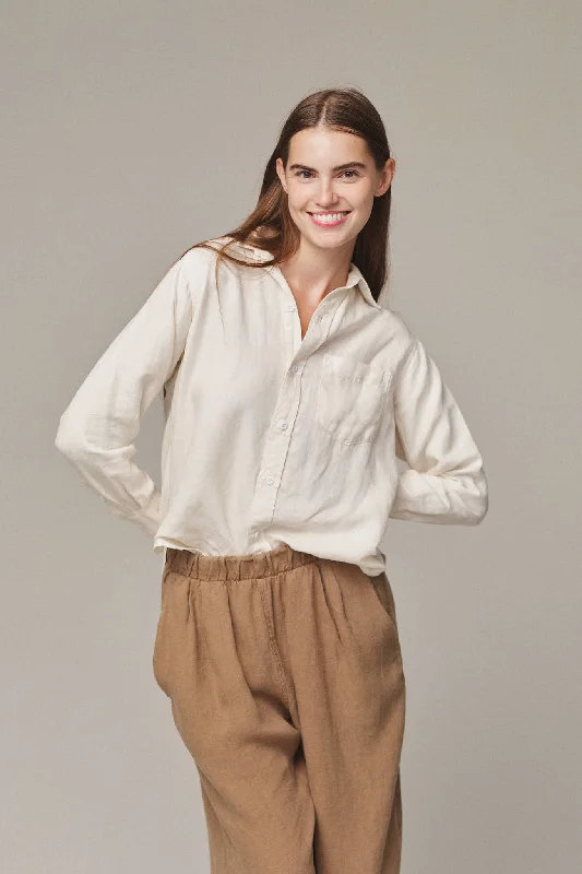 Santa Fe Long Sleeve Shirt Fashionable Draped Short Sleeve