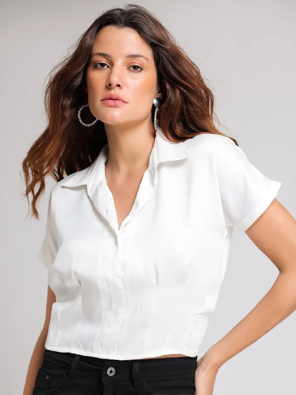 Kathy shirt Casual Cotton Short Shirt