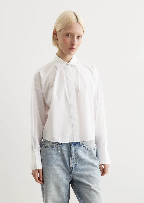 Martha Poplin Shirt Cozy Summer Short Shirt