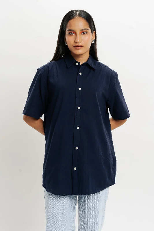 Regular Fit Short Sleeve Shirt Relaxed Cotton Short Shirt