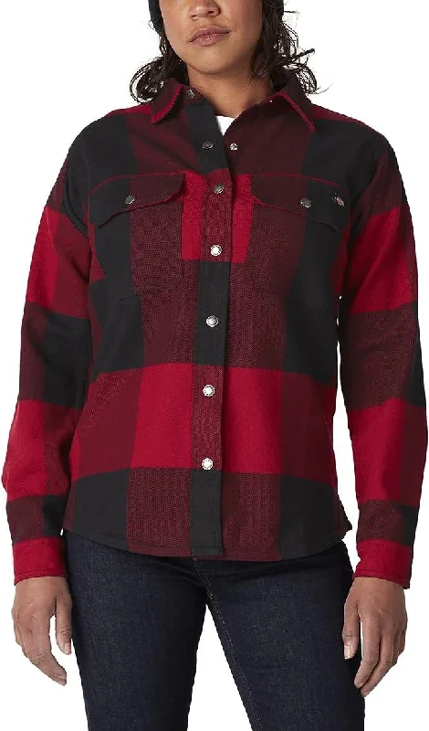 Women's DuraTech Renegade Flannel Shirt - Age Brick Stylish Round Neck Shirt