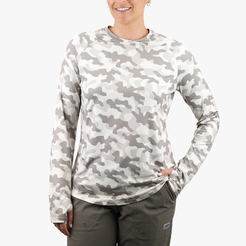 Women's Tactical Camo  LS Performance Shirt Comfortable Peplum Short Shirt