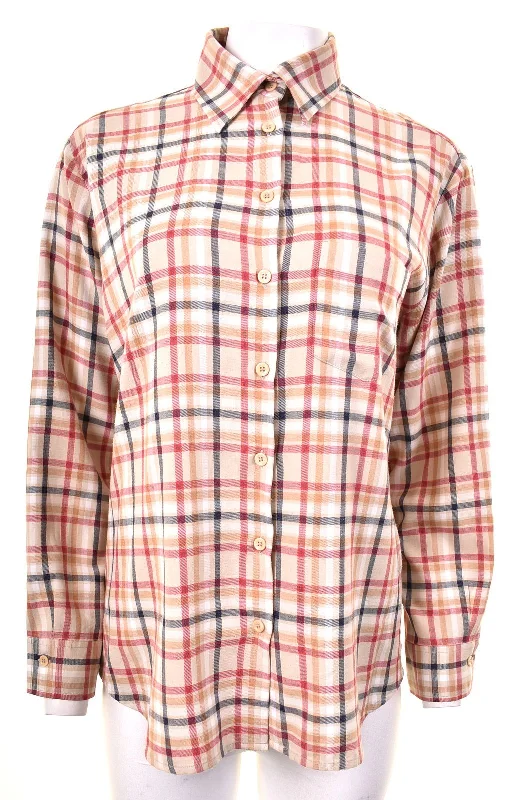 ZANETTI Womens Shirt UK 18 XL Beige Check Viscose Vintage Comfortable Ribbed Short Sleeve ZANETTI Womens Shirt UK 18 XL Beige Check Viscose Vintage Comfortable Ribbed Short Sleeve