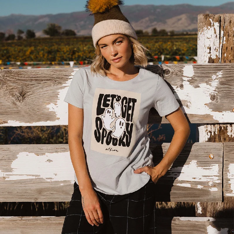 Basic Tee, Spooky White Cashmere Blend Cotton Blend Poly Blend
