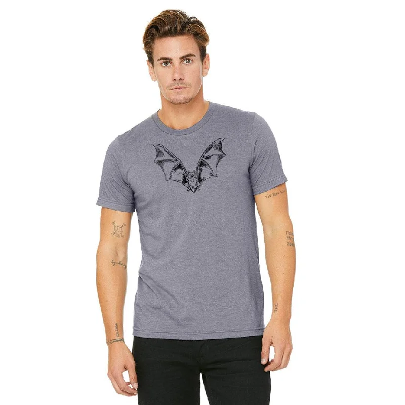 Bat Unisex T-Shirt Front Pockets Side Pockets Patch Pockets