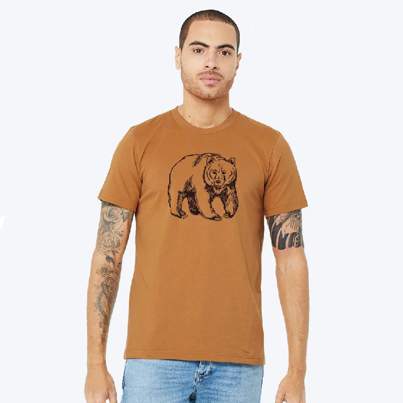 Bear Unisex T-shirt Terry Blend Velvet Blend Canvas Blend