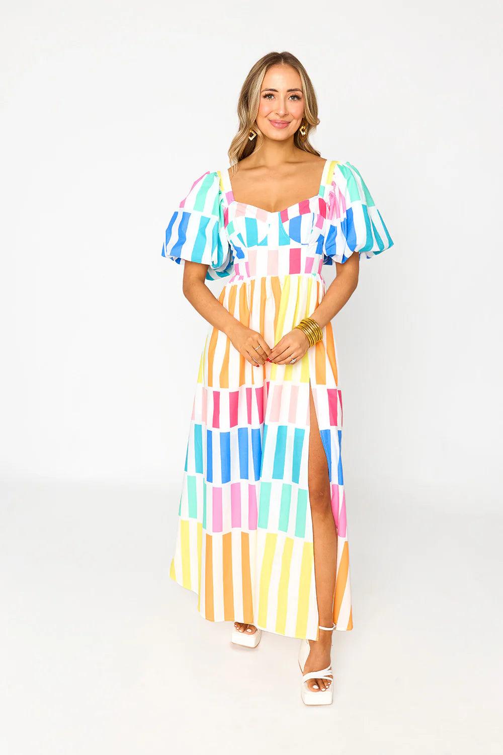 Buddy Love - Jacqueline Maxi Dress Cozy Ruffle Sleeve Maxi Dress