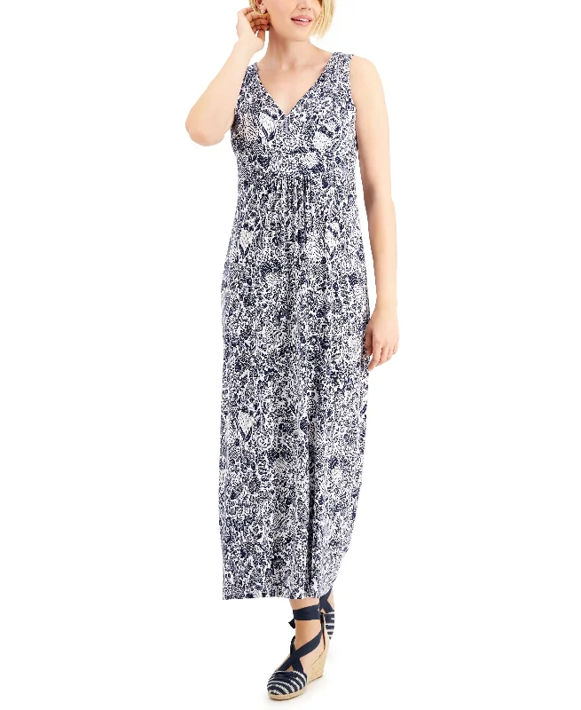 Charter Club Petite Maxi Dress Elegant Floral Maxi Dress