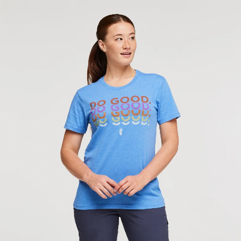 Do Good Repeat T-Shirt - Womens Satin Blend Silk Blend Wool Blend