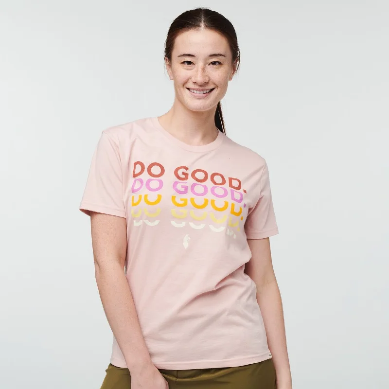 Do Good Repeat T-Shirt - Womens Handmade Hand-knitted Hand-woven