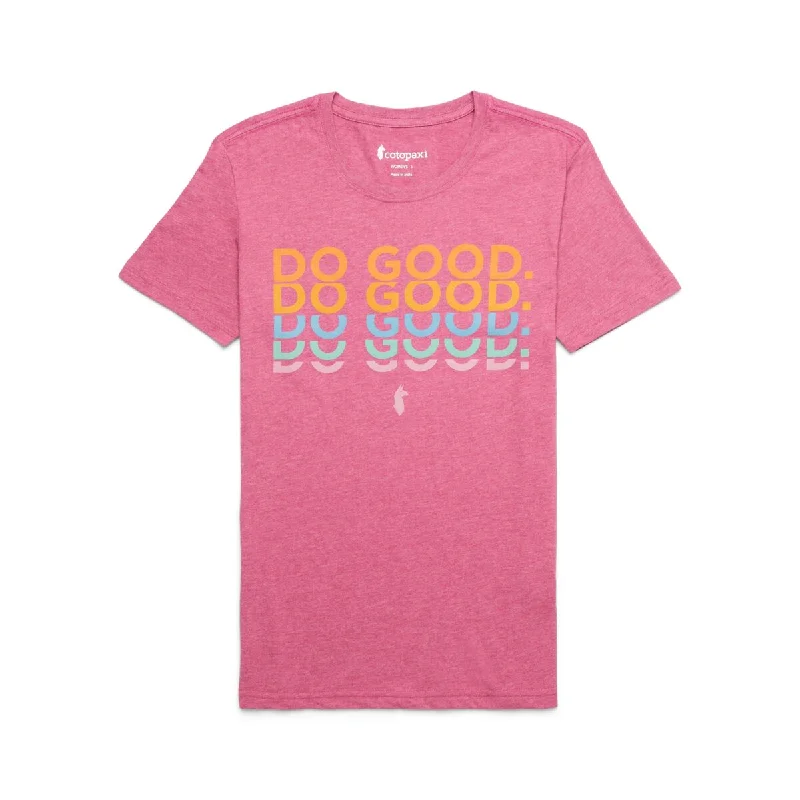 Do Good Repeat T-Shirt - Womens V-Neck T-Shirt Long Sleeve Cotton