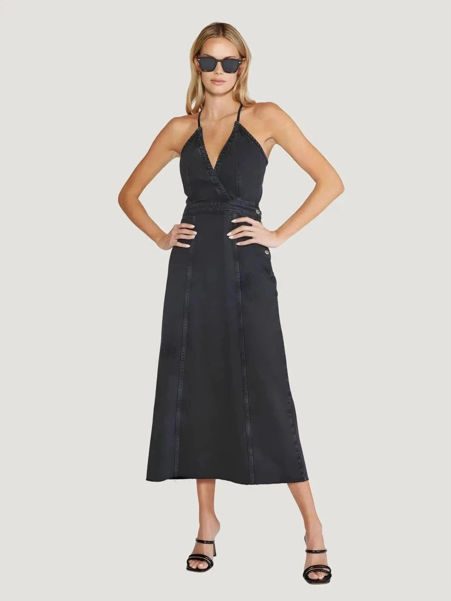 ÉTICA Denim Callista Maxi Dress Stylish Empire Waist Maxi Dress