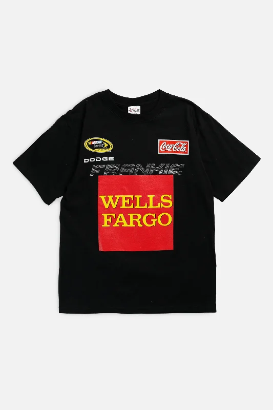 Frankie Rhinestone Racing Tee - M Zippered Buttoned Snapped