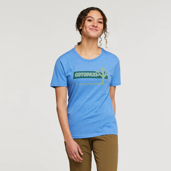 Hello Desert Organic T-Shirt - Womens Boxy Fit Fitted Loose