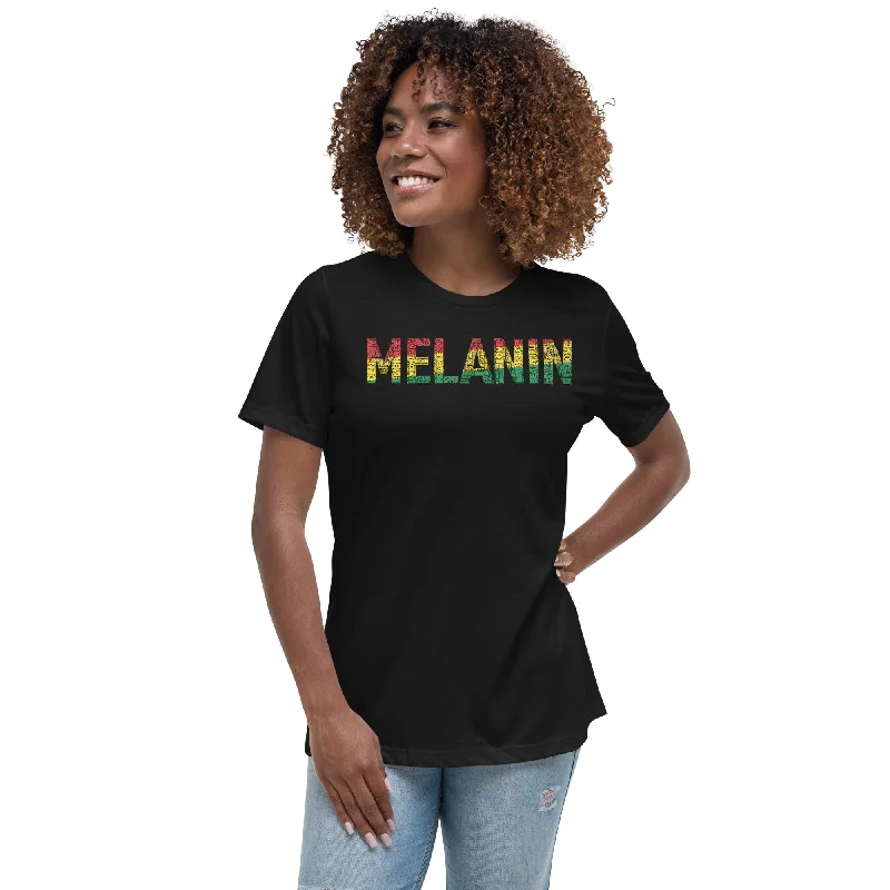 MELANIN (HORTIZONAL) Women's short sleeve t-shirt Cozy Warm Stylish