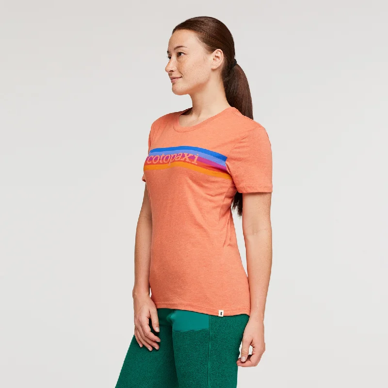 On The Horizon T-Shirt - Womens Asymmetrical Pockets Print