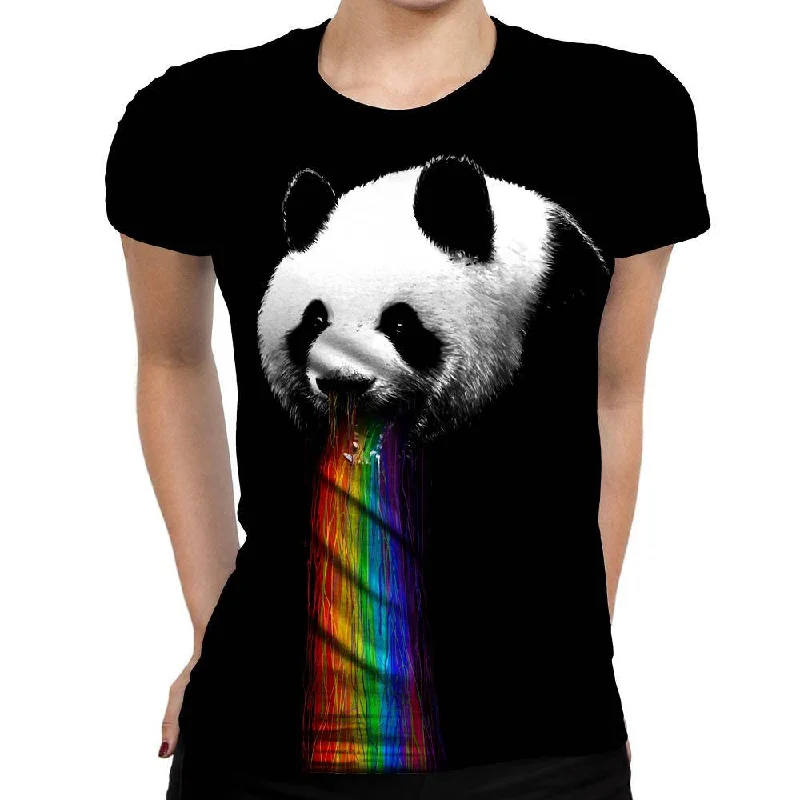 Pandalicious Womens T-Shirt Basic T-Shirt Crew Neck Short Sleeve