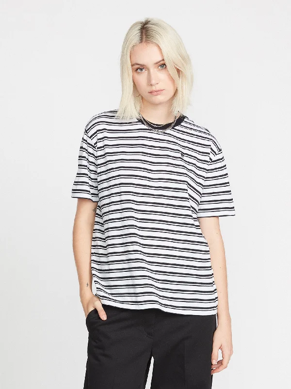 Party Pack T-shirt - BLACK WHITE Zippered Buttoned Snapped