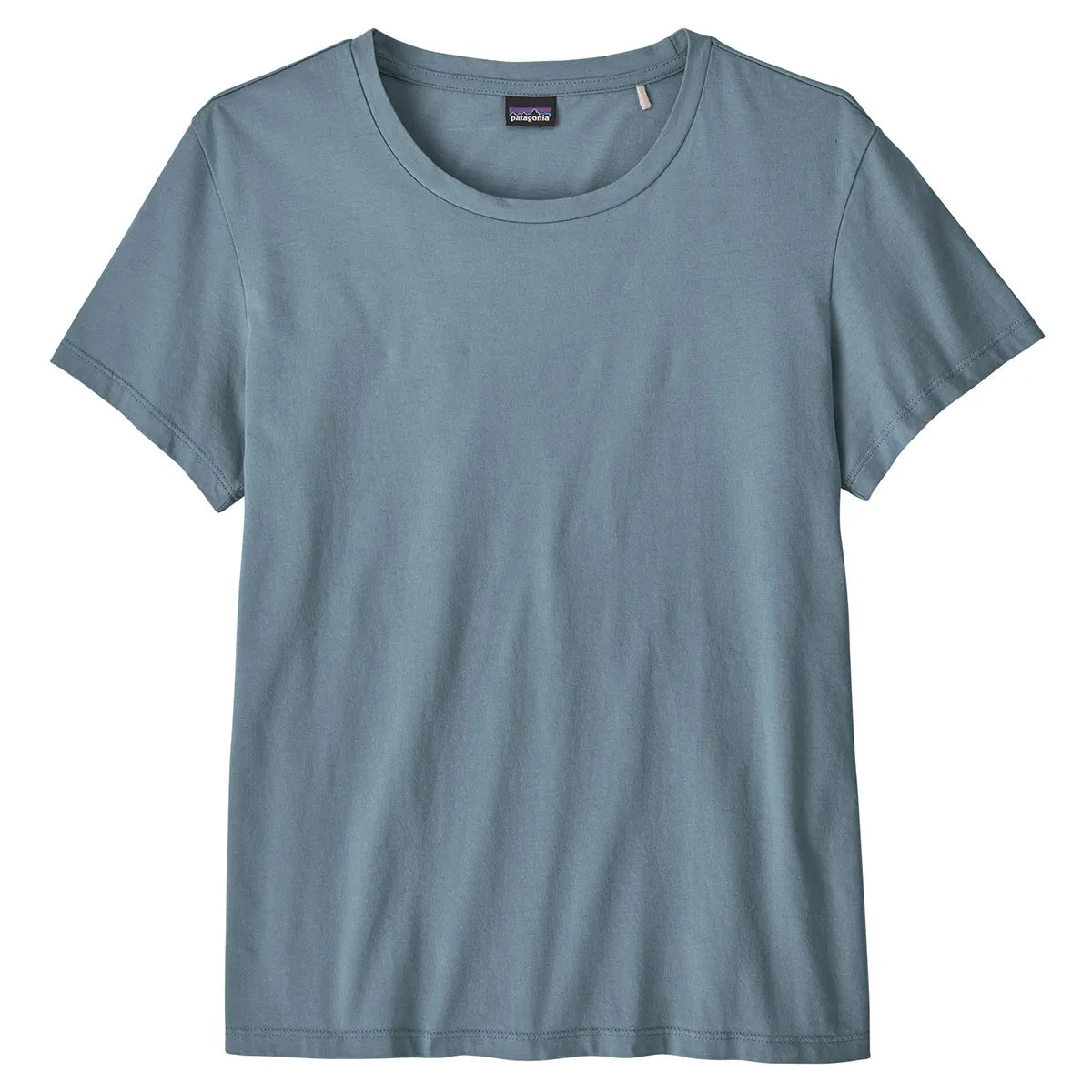 Patagonia Women's Regen Organic Certified Cotton Tee - Plume Grey Machine Wash Dry Clean Hand Wash