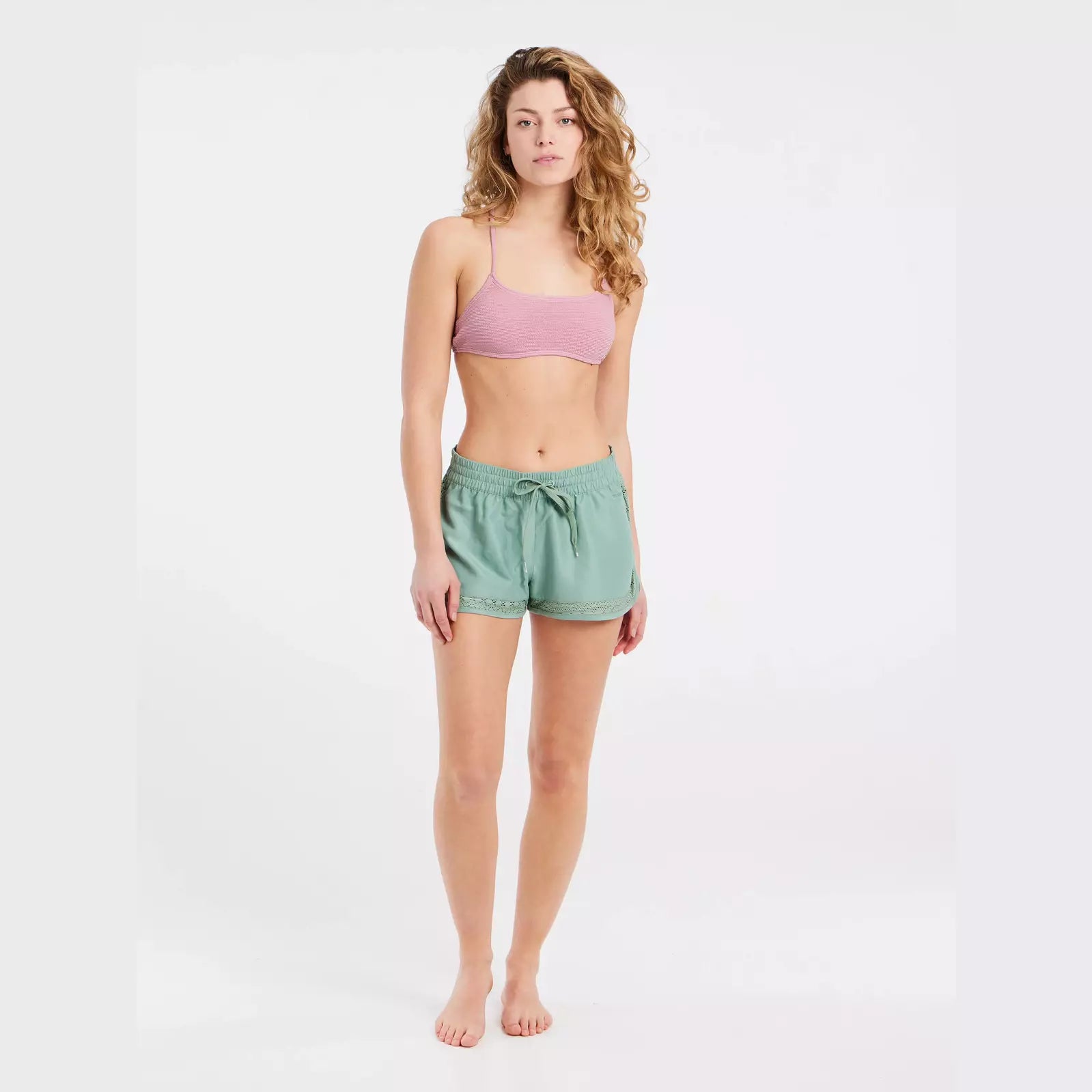 Protest Tenerife Womens Swim Shorts - Green Baygreen Sleek Full Coverage