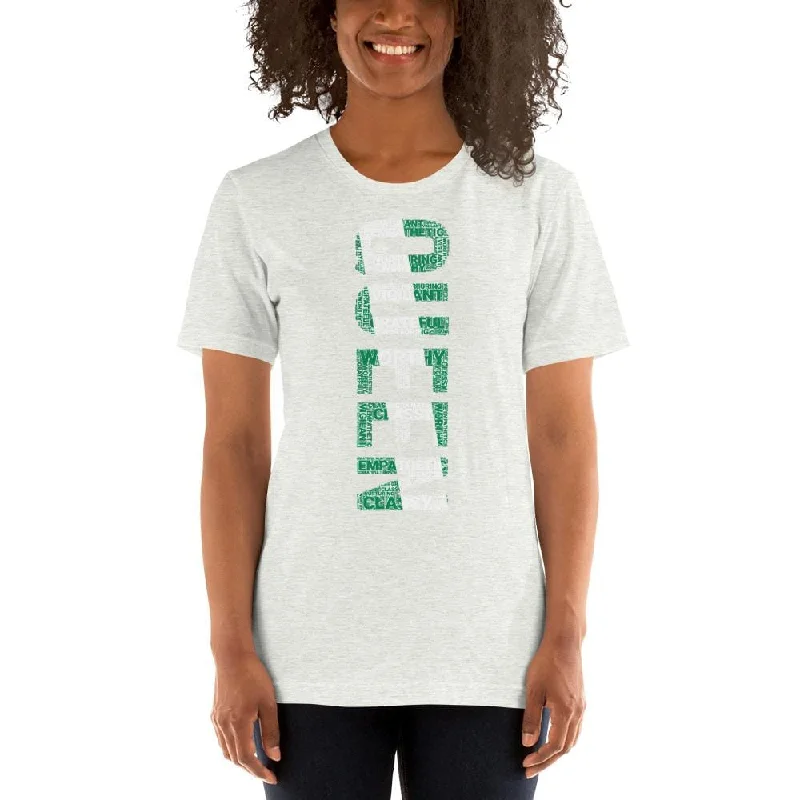 QUEEN (Vertical) Nigerian Inspired Short-Sleeve Unisex T-Shirt Layered Multi-layer Single Layer