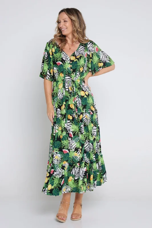 Quinn Maxi Dress - Tropical Summer Classic A-Line Maxi Dress