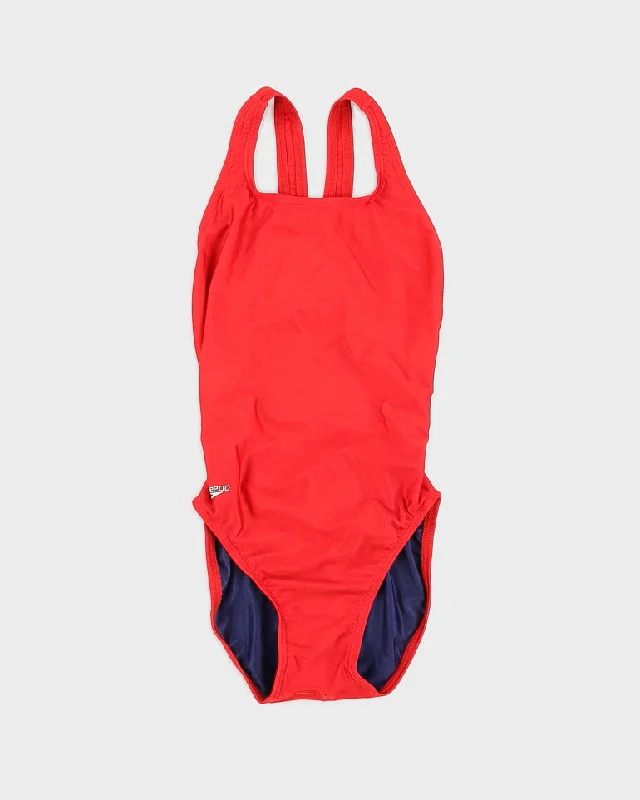 Red Speedo Swimsuit - S Trendy Swimwear Set