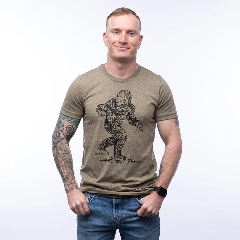 Sasquatch Unisex T-shirt Ribbed T-Shirt High Neck Heavyweight