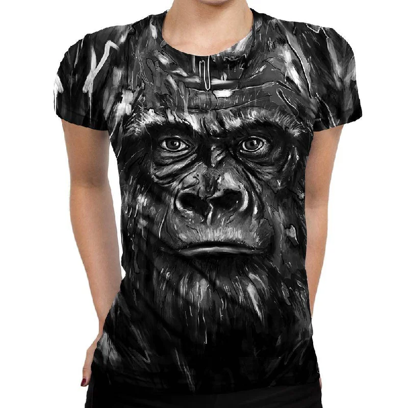 Silverback Womens T-Shirt Basic T-Shirt Crew Neck Short Sleeve