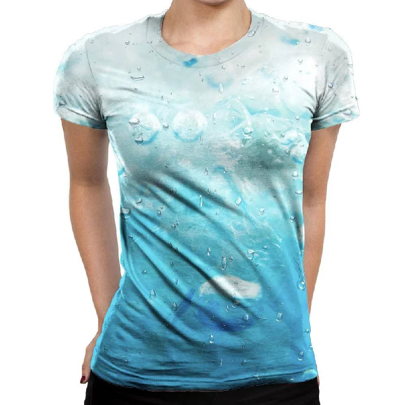 Stay Cool Wet Womens T-Shirt Chenille Blend Fleece Blend Nylon Blend